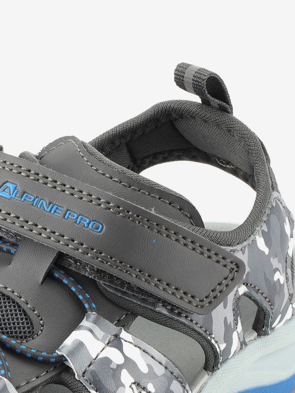 ALPINE PRO Dětské outdoorové sandály ALPINE PRO GROBO šedá