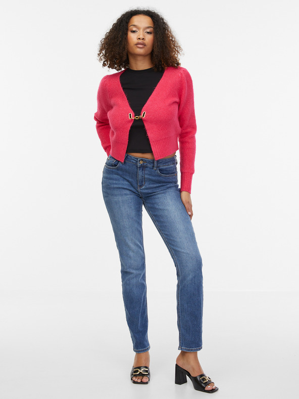 Orsay Růžový dámský kardigan s příměsí vlny ORSAY