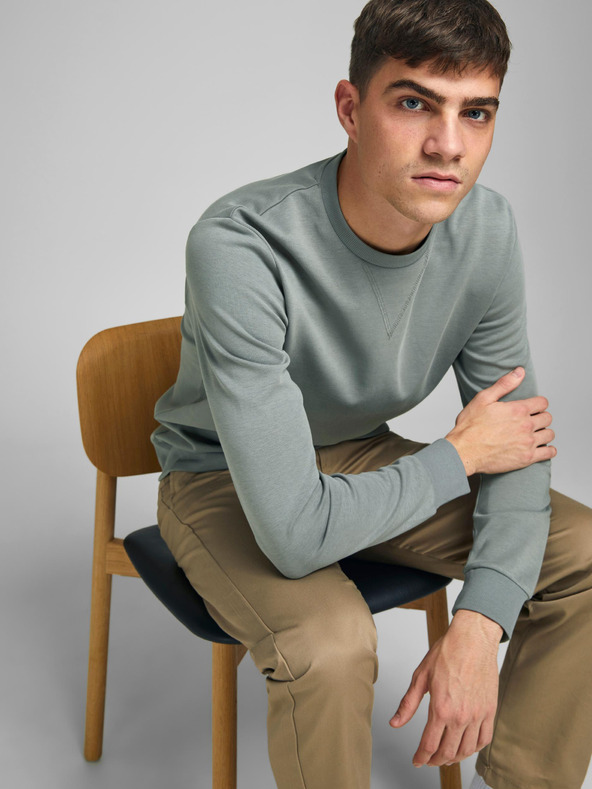 Jack & Jones Světle zelená basic mikina Jack & Jones Basic