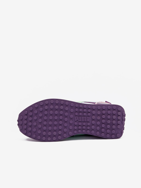Puma Bílo-fialové dámské tenisky se semišovými detaily Puma Future Rider Soft