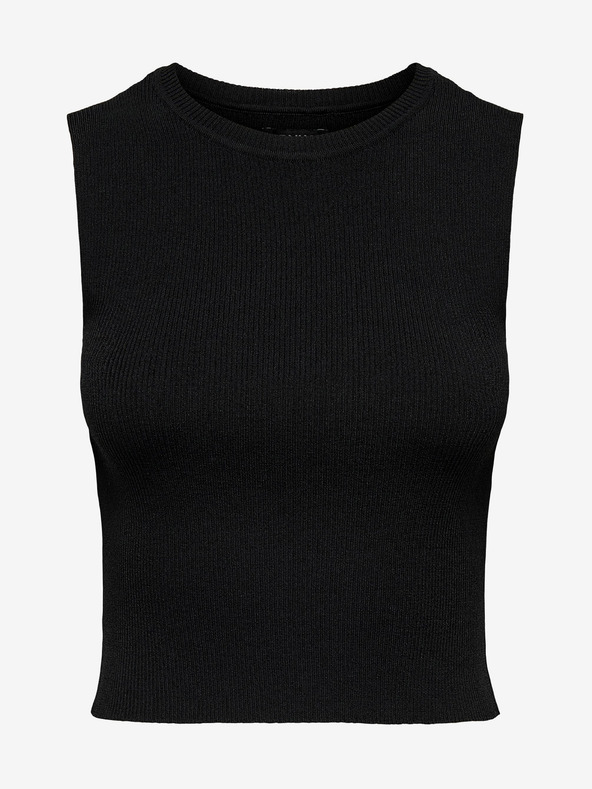 ONLY Černé dámský žebrovaný basic top ONLY Majli