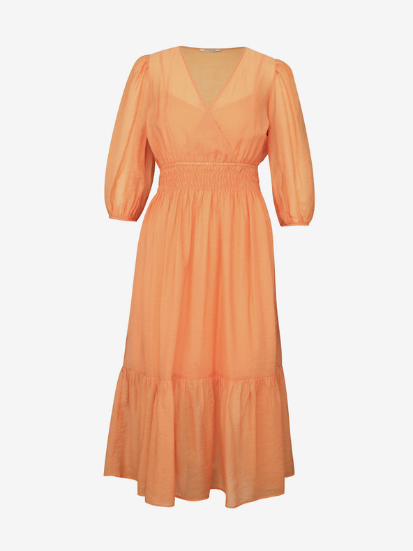 Orsay Oranžové dámské midi šaty ORSAY