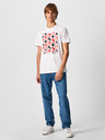 Pepe Jeans Bílé pánské tričko Pepe Jeans Agin