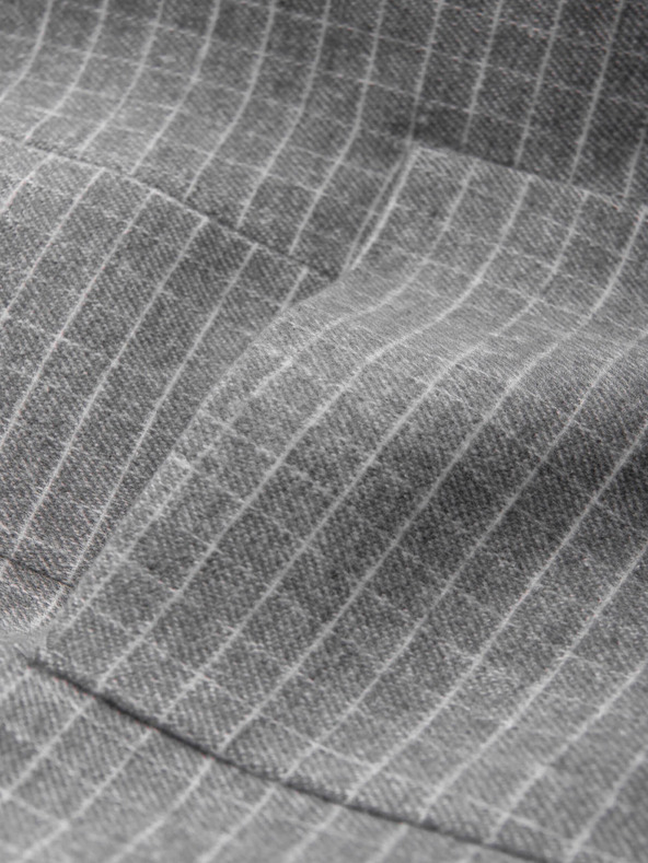 Ombre Clothing Šedé pánské kostkované sako s příměsí vlny Ombre Clothing