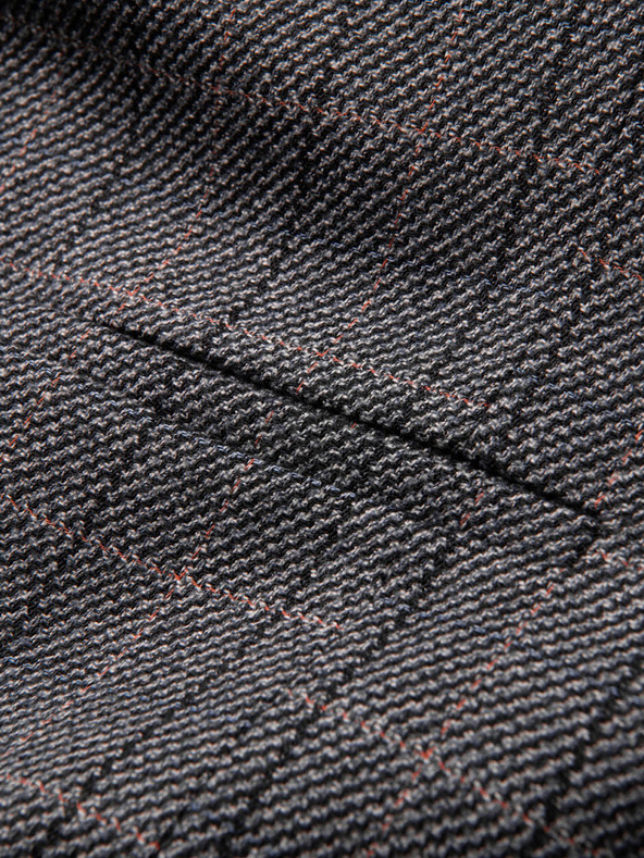 Ombre Clothing Šedé pánské žakárové sako Ombre Clothing