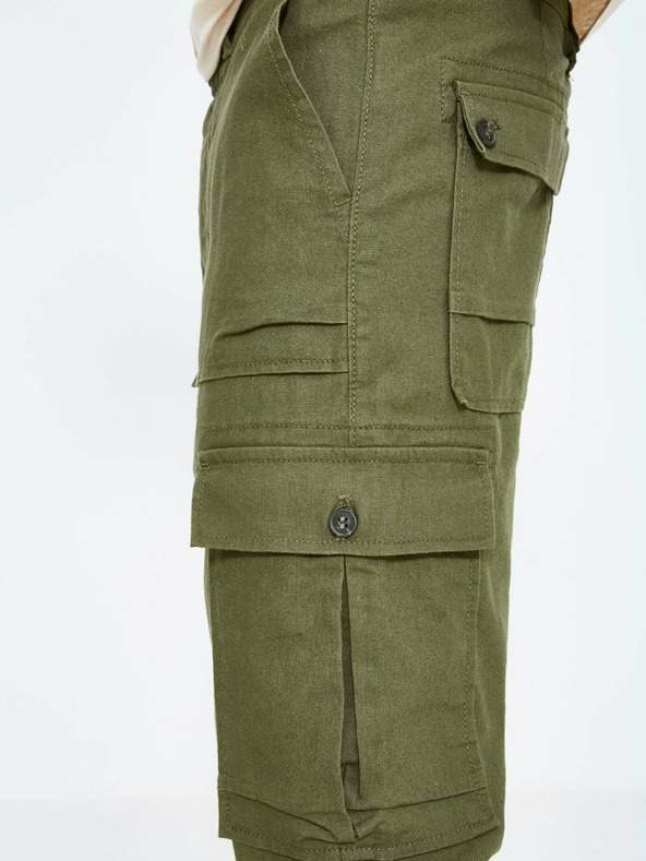 Celio Khaki pánské kalhoty Celio Loking