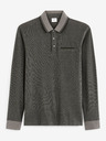 Celio Šedé pánské polo tričko s dlouhým rukávem Celio Cedotml