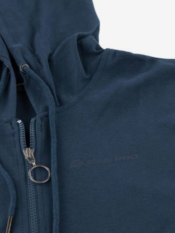 ALPINE PRO Tmavě modrá dámská mikina na zip s kapucí ALPINE PRO DEGREVA