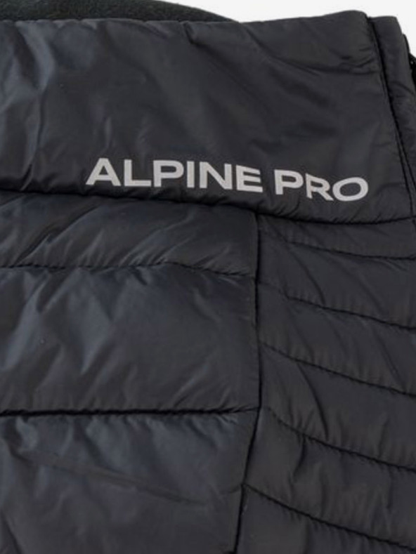 ALPINE PRO Černá dámská prošívaná zimní sukně ALPINE PRO OZARA