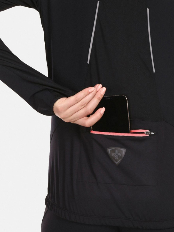 Kilpi Černo-růžová dámská sportovní bunda Kilpi Nordim