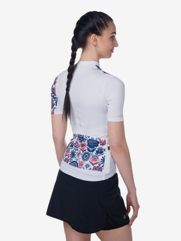 Kilpi Modro-bílý dámský květovaný cyklistický dres Kilpi ORETI