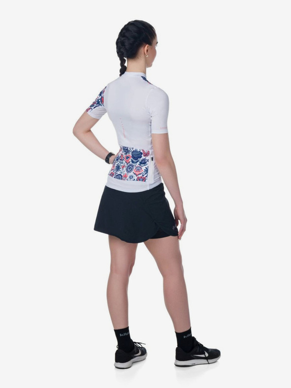 Kilpi Modro-bílý dámský květovaný cyklistický dres Kilpi ORETI