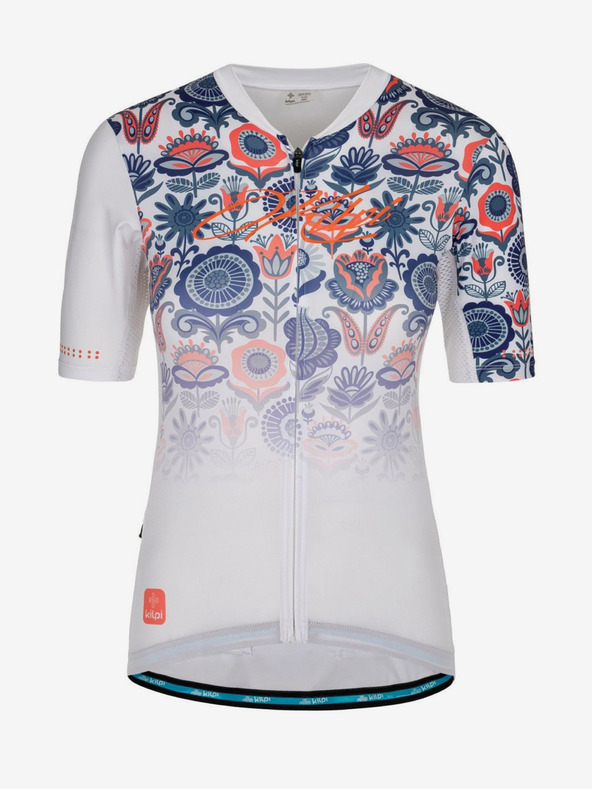 Kilpi Modro-bílý dámský květovaný cyklistický dres Kilpi ORETI