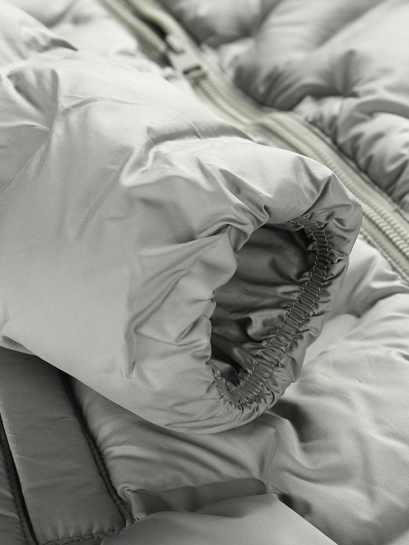 ALPINE PRO Šedý holčičí Hi-Therm kabát s impregnací Alpine Pro Awedo