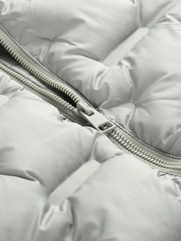 ALPINE PRO Šedý holčičí Hi-Therm kabát s impregnací Alpine Pro Awedo