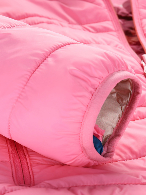 ALPINE PRO Dětská oboustranná bunda hi-therm ALPINE PRO DOUWO růžová