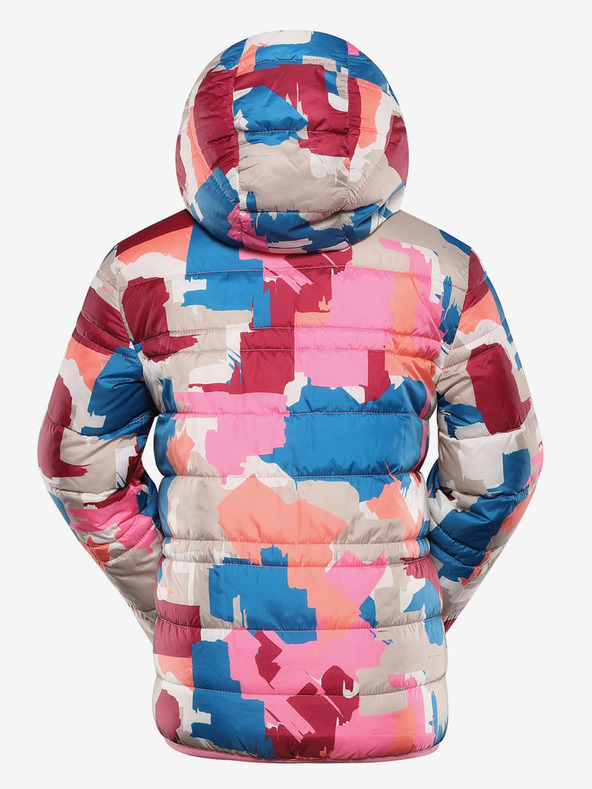 ALPINE PRO Dětská oboustranná bunda hi-therm ALPINE PRO DOUWO růžová