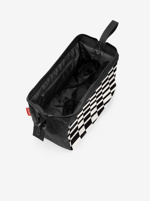 Reisenthel Černo-bílá dámská kosmetická taška Reisenthel Travelcosmetic Op-Art