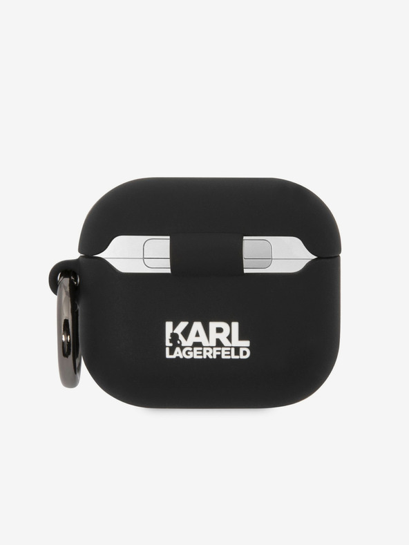 Karl Lagerfeld 3D Logo NFT Choupette Head Silikonové Pouzdro pro Airpods 3 Black Karl Lagerfeld