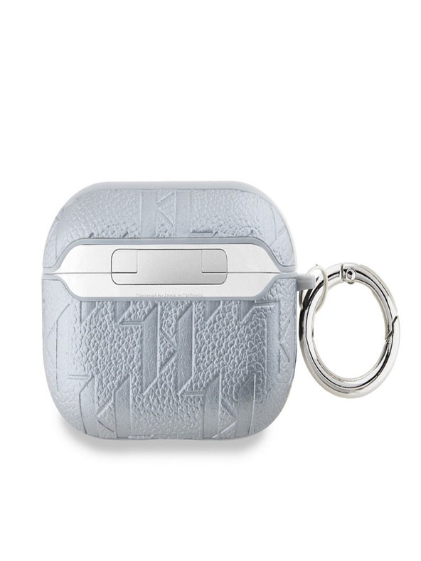 Karl Lagerfeld Karl Lagerfeld PU Embossed Choupette Head Pouzdro pro AirPods Pro 2 Silver