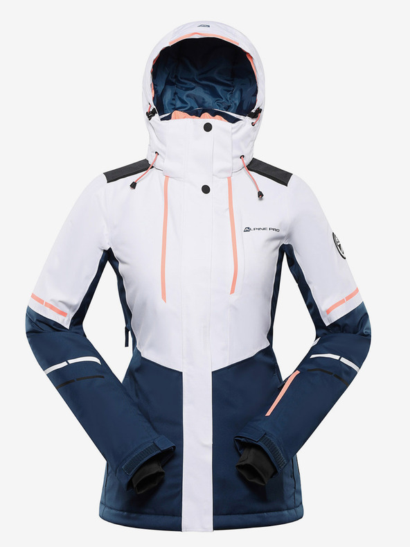 ALPINE PRO Dámská lyžařská bunda s membránou ptx ALPINE PRO ZARIBA white
