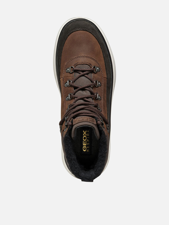 Geox Hnědá pánská kotníková obuv Geox Granito + Grip A