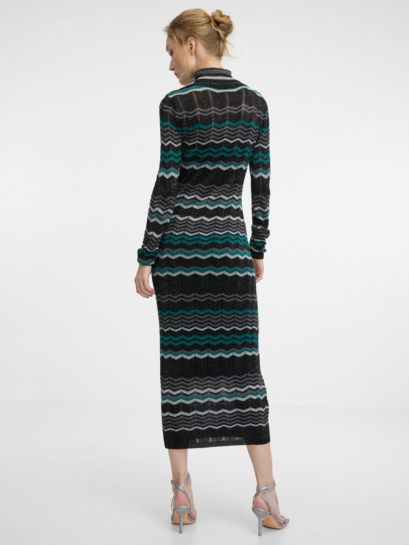 Orsay Černé dámské midi šaty ORSAY