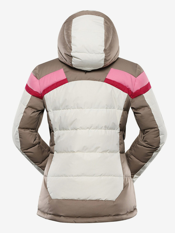 ALPINE PRO Dámská péřová lyžařská bunda s membránou ptx ALPINE PRO FERERA creme