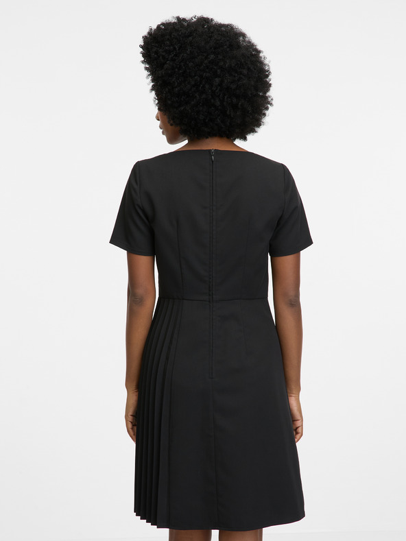 Orsay Černé dámské šaty ke kolenům ORSAY