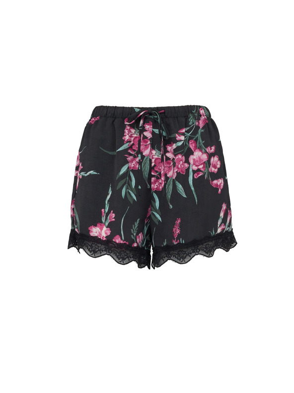 Orsay Černé dámské saténové pyžamové kraťasy ORSAY