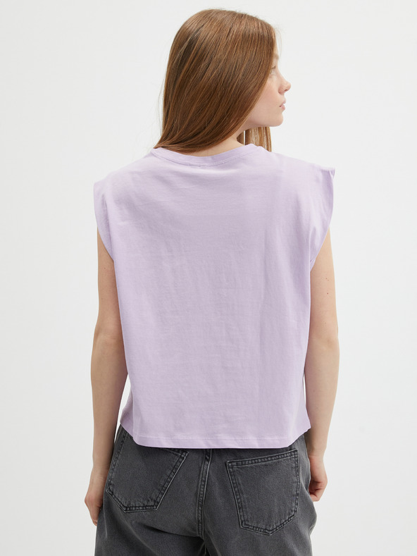 Vero Moda Světle fialové dámské basic tričko VERO MODA Panna