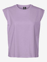 Vero Moda Světle fialové dámské basic tričko VERO MODA Panna