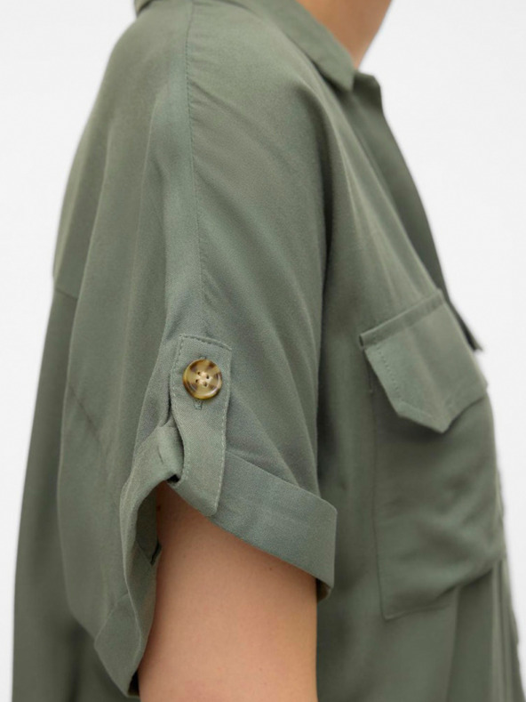 Vero Moda Zelená dámská košile Vero Moda Bumpy