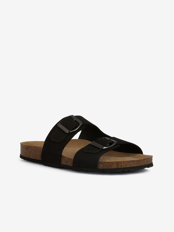 Geox Černé dámské pantofle Geox Brionia