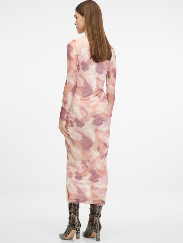 Orsay Světle růžové dámské midi šaty ORSAY