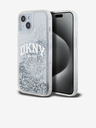 DKNY Liquid Glitter Arch Logo Zadní Kryt pro iPhone 15 Transparent DKNY