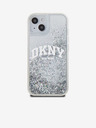 DKNY Liquid Glitter Arch Logo Zadní Kryt pro iPhone 15 Transparent DKNY