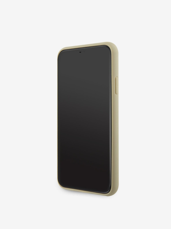 Guess Guess Rhinestones Triangle Metal Logo Kryt pro iPhone 11 Pro Max Gold