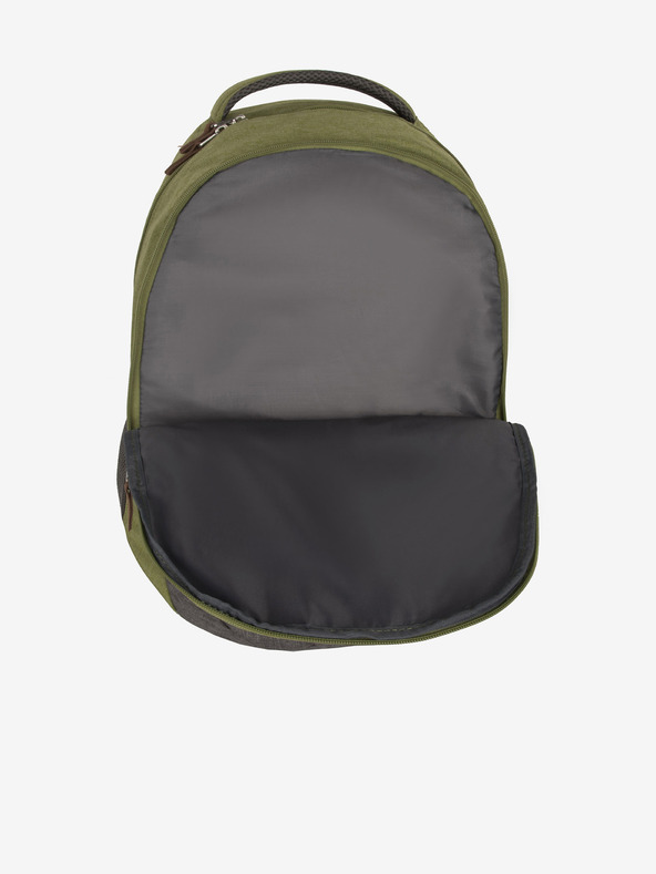 Travelite Zelený batoh Travelite Basics Backpack Melange Green/grey
