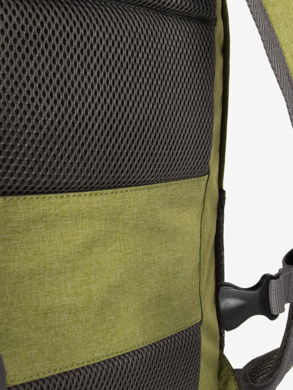 Travelite Zelený batoh Travelite Basics Backpack Melange Green/grey