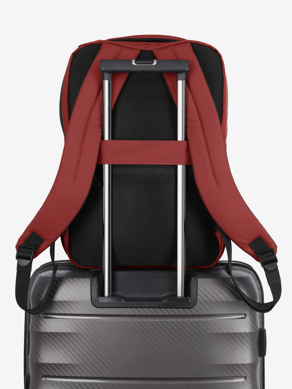 Travelite Batoh Travelite Basics Boxy backpack - červená