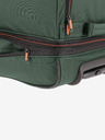 Travelite Tmavě zelená cestovní taška Travelite Basics Wheeled duffle L