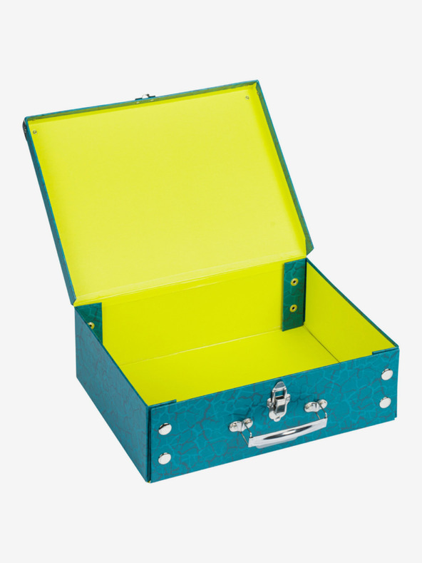 BAAGL  Zelený skládací školní kufřík s kováním Baagl T-Rex