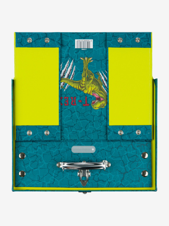 BAAGL  Zelený skládací školní kufřík s kováním Baagl T-Rex