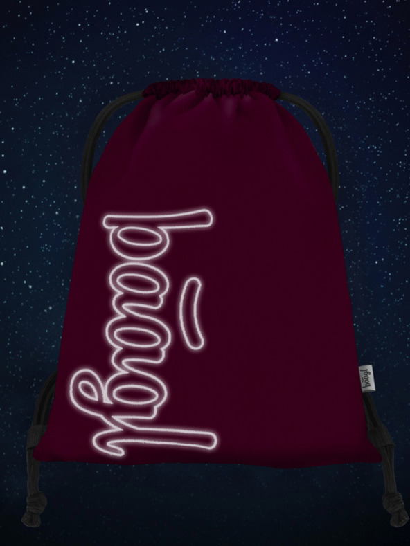 BAAGL  Červený školní set - batoh, penál, sáček Baagl Coolmate Ruby