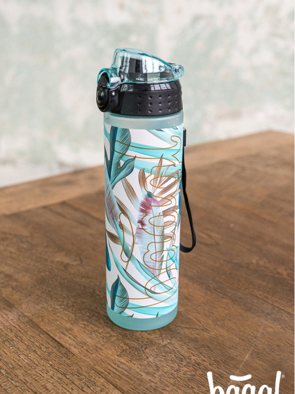 BAAGL  Fialová tritanová láhev na pití leafs, 700 ml Baagl