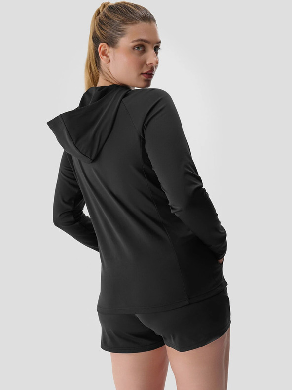 4F Dámská sportovní rychleschnoucí rozepínací mikina s kapucí 4F