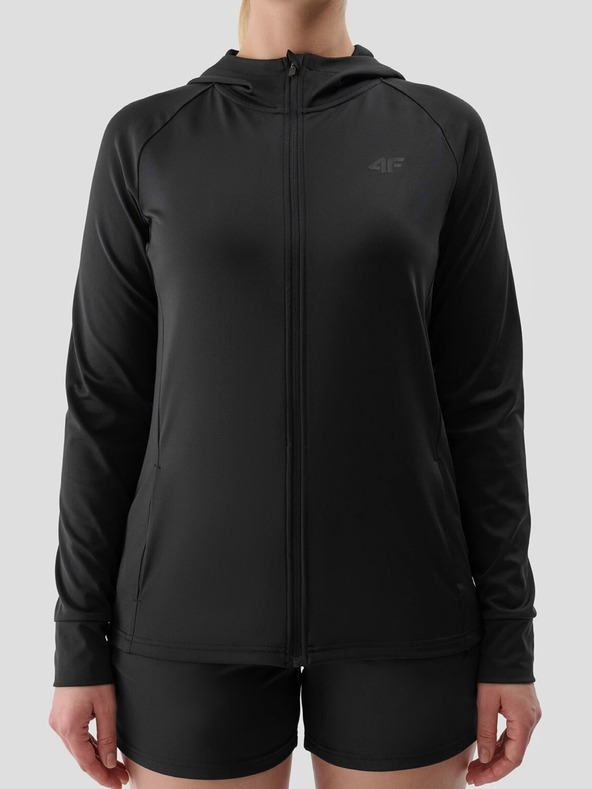 4F Dámská sportovní rychleschnoucí rozepínací mikina s kapucí 4F