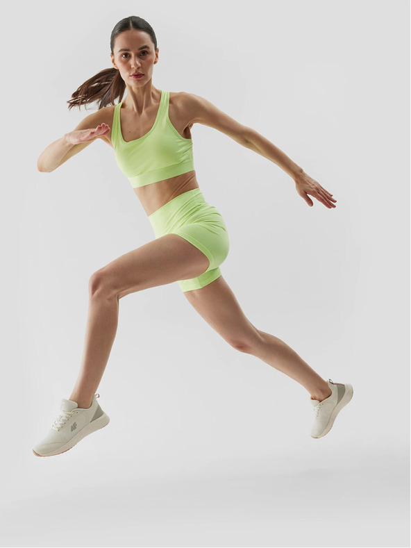 4F Dámská sportovní podprsenka s nízkou podporou z recyklovaných materiálů 4F