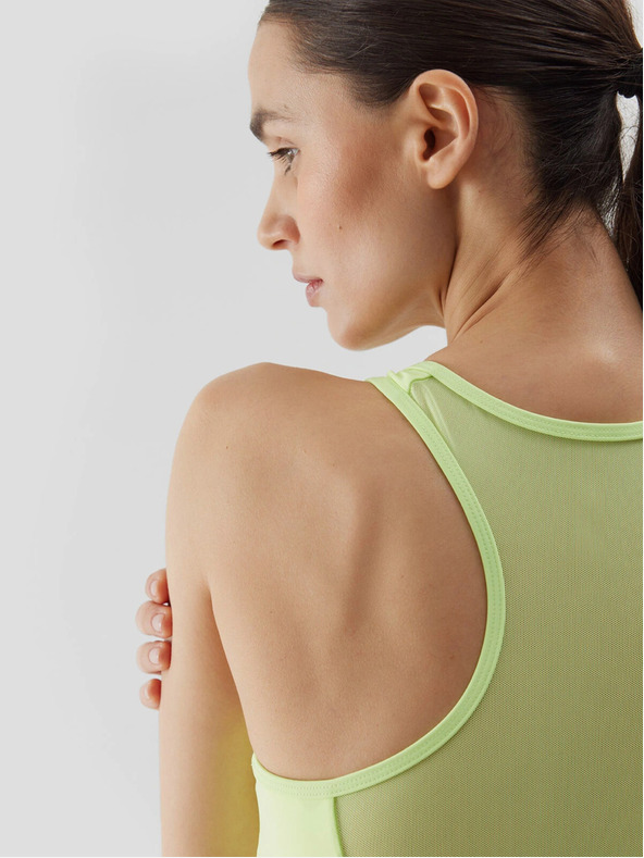 4F Dámská sportovní podprsenka s nízkou podporou z recyklovaných materiálů 4F